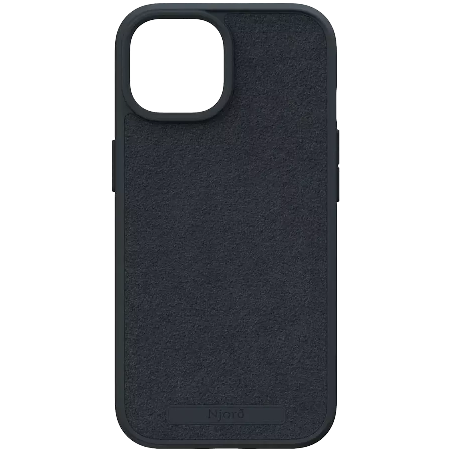 Protective Case NJORD Suede MagSafe with MagSafe Black for iPhone 15 Plus — Image №1