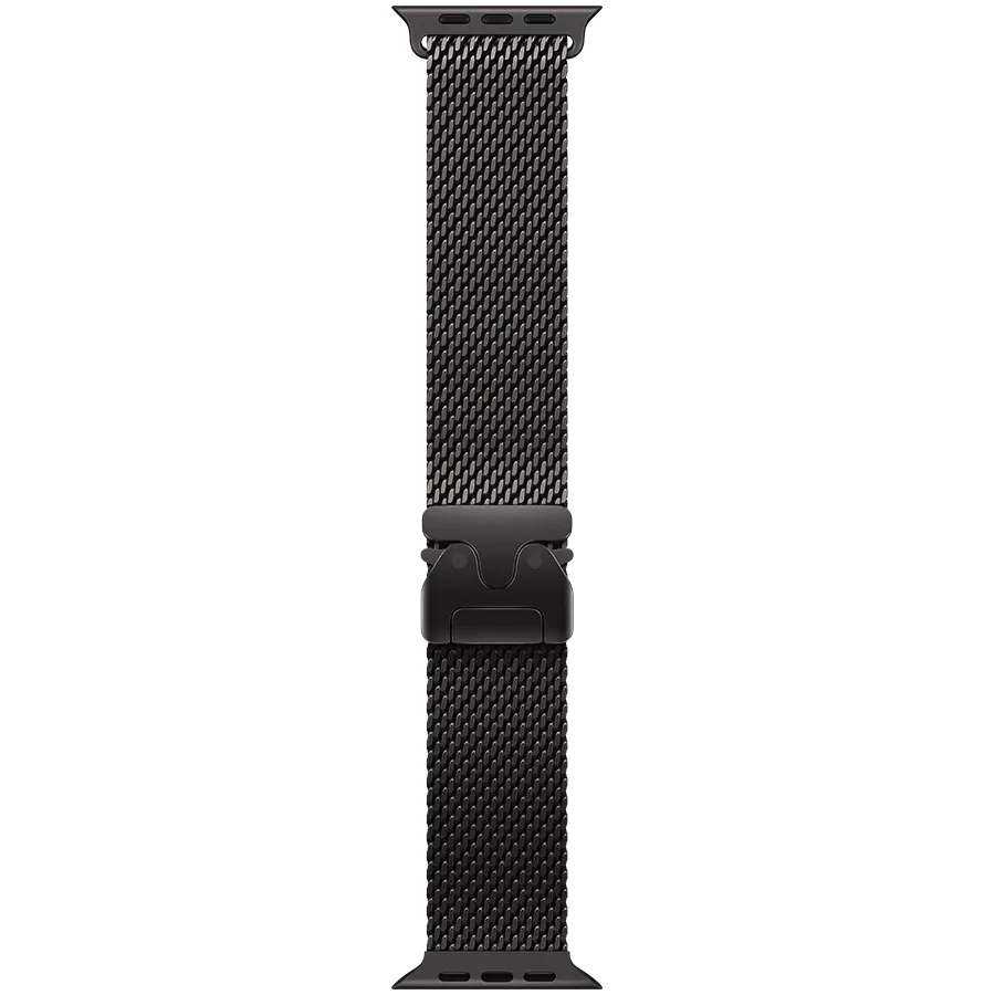 Apple 49mm Milanese Loop Band Milanese Loop Black for Apple Watch 44/45/46/49 mm — Image №1
