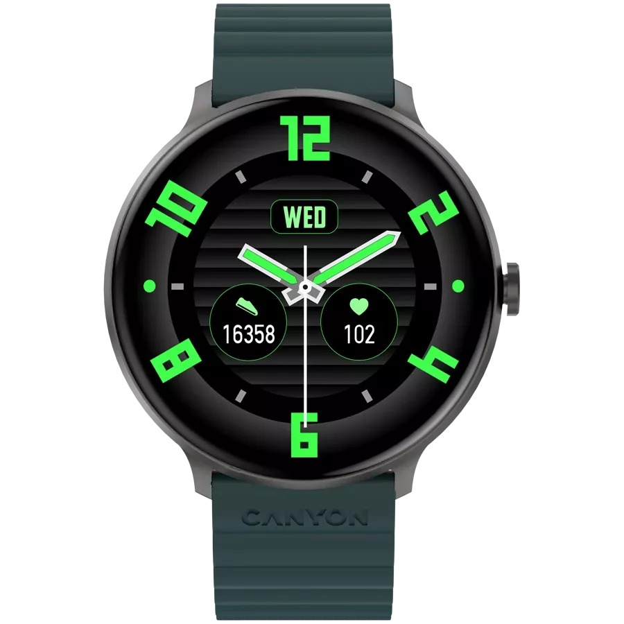 CANYON Jacky SW-69 Smart Watch, Green/Orange — Image №1