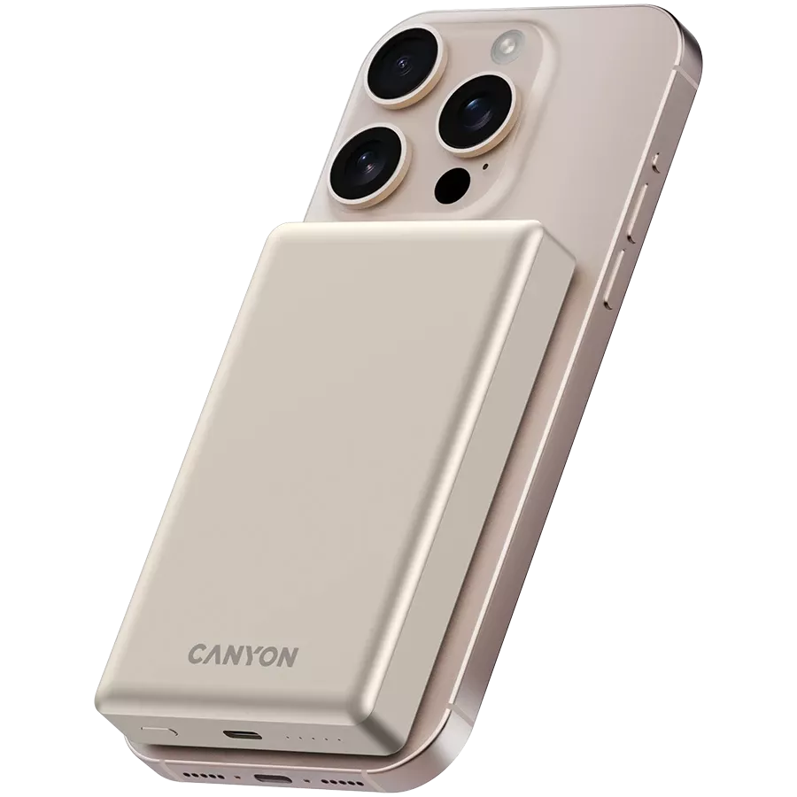 CANYON OnPower 510 Power Bank, 10000 mAh, Μπεζ — Εικών №6