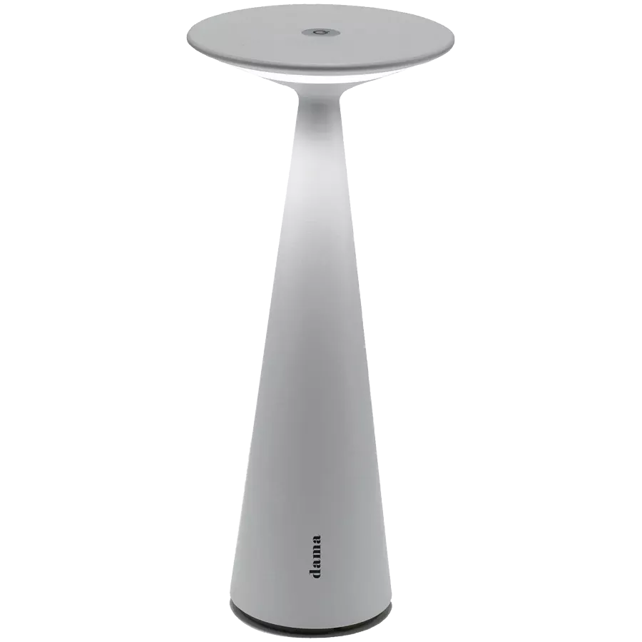 ZAFFERANO DAMA PRO TABLE LAMP 125x291mm. DIM MATT WHITE 2.2W LED 146-186lm. — Изображение №1