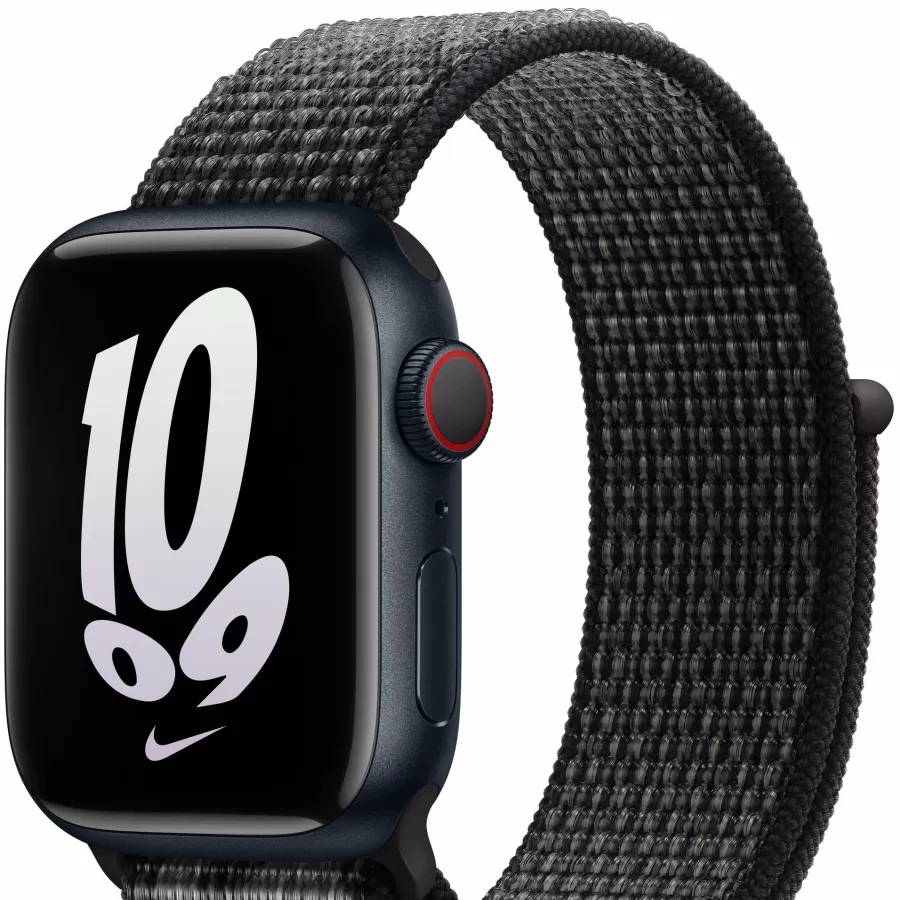 Ремешок APPLE 41мм Nike Sport Loop Black/Summit White — Изображение №2