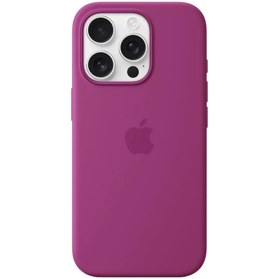 APPLE Silicone Case with MagSafe Fuchsia for iPhone 16 Pro — Image №1