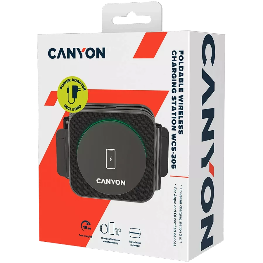 Індукційний зарядний пристрій CANYON WS-305, 15 Ват — Зображення №9