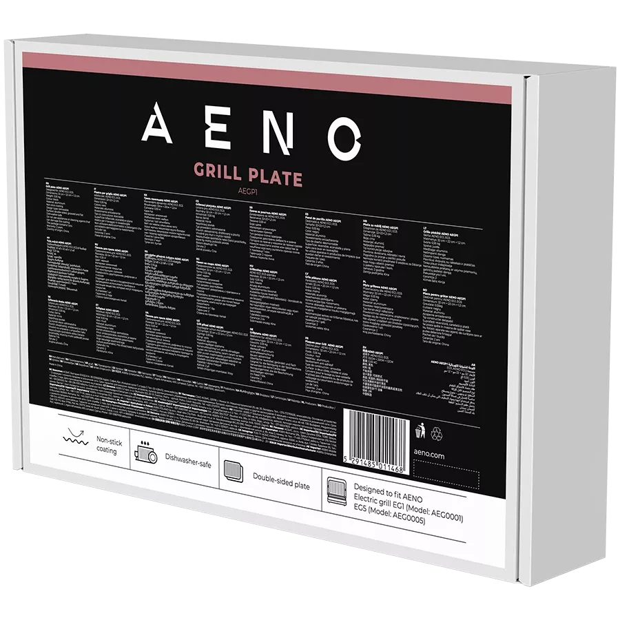 AENO Επίπεδη & αυλακωτή πλάκα για AEG0001/AEG0005, Μαύρος — Εικών №3