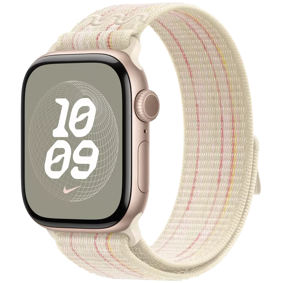 Удлинитель ремешка APPLE 42мм Nike Sport Loop Nike Sport Loop Starlight/Pink для Apple Watch 38/42 mm — Зображення №2