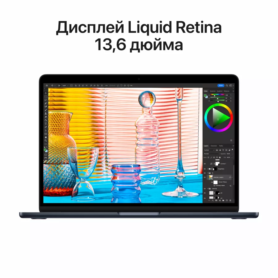 APPLE MacBook Air 13.6"  Apple M2 (8C CPU/8C GPU), 16 ГБ, 512 ГБ, Тёмная ночь — Изображение №10
