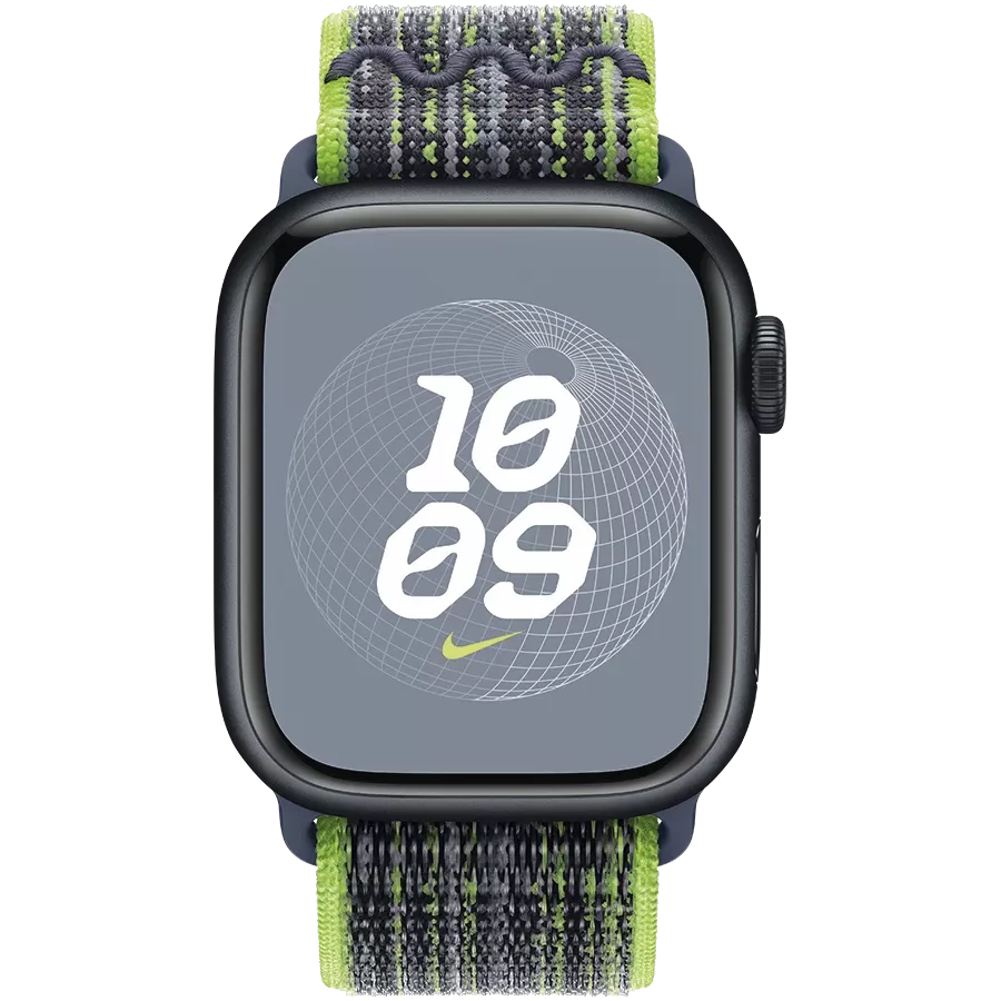 Ремінець APPLE 41mm Nike Sport Loop Nike Sport Loop Bright Green/Blue за Apple Watch 38/40/41 mm — Зображення №3