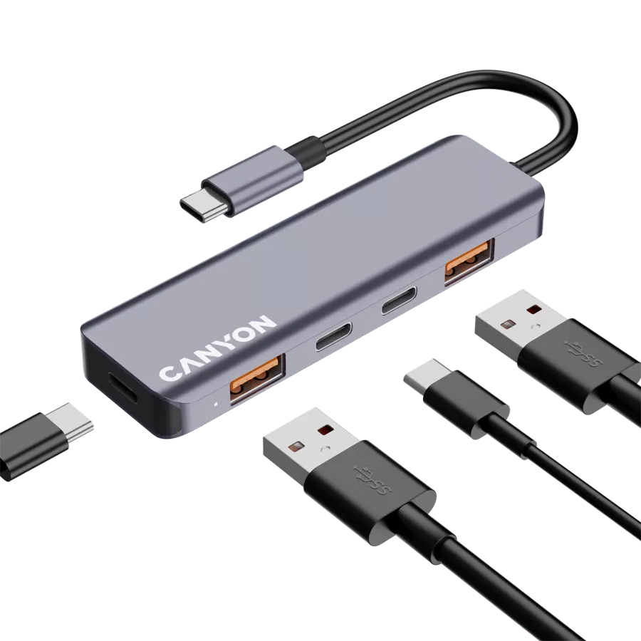 CANYON  DS-18  USB Hub  Γκρι — Εικών №5