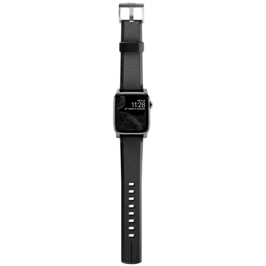 Ремешок NOMAD Sport Strap V2 для Apple Watch 44/42мм Чёрный — Изображение №2