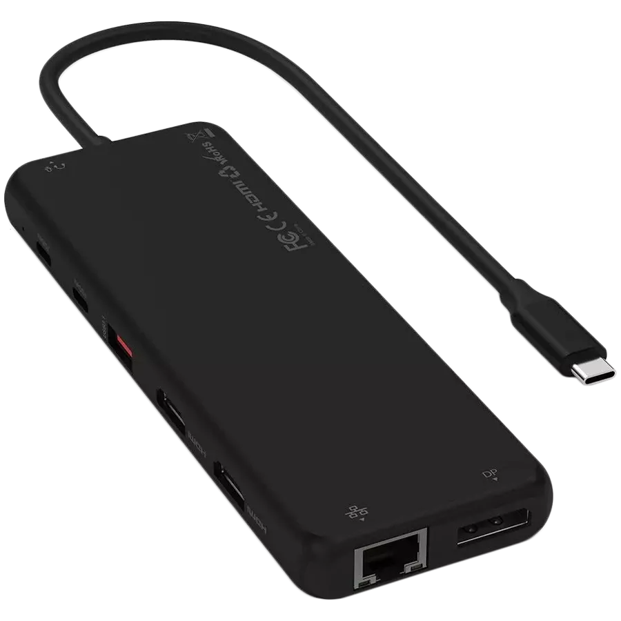 SATECHI 13-in-1 USB-C Triple Display Multiport Adapter Μαύρος — Εικών №2