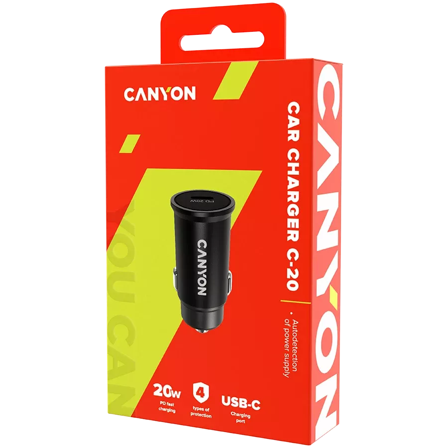 Car Adapter CANYON C-20 USB-C C տեսակի USB, 20 Վտ — image №5