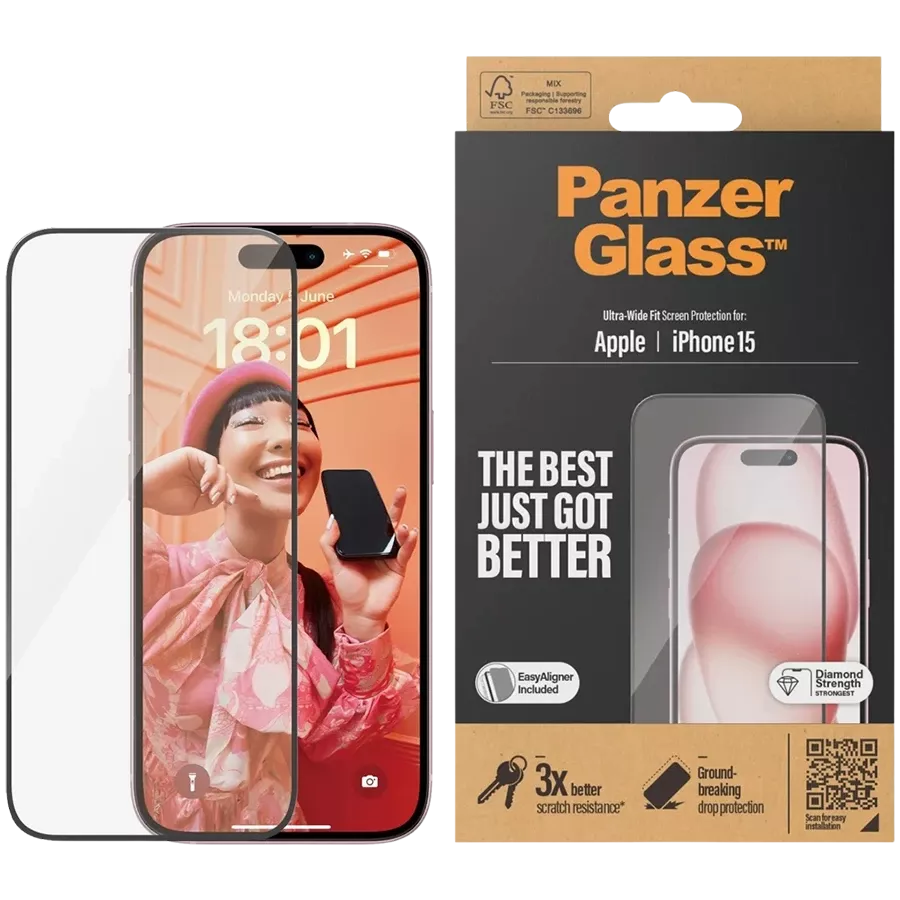 PANZERGLASS Safety Glass  for iPhone 15 — Image №1