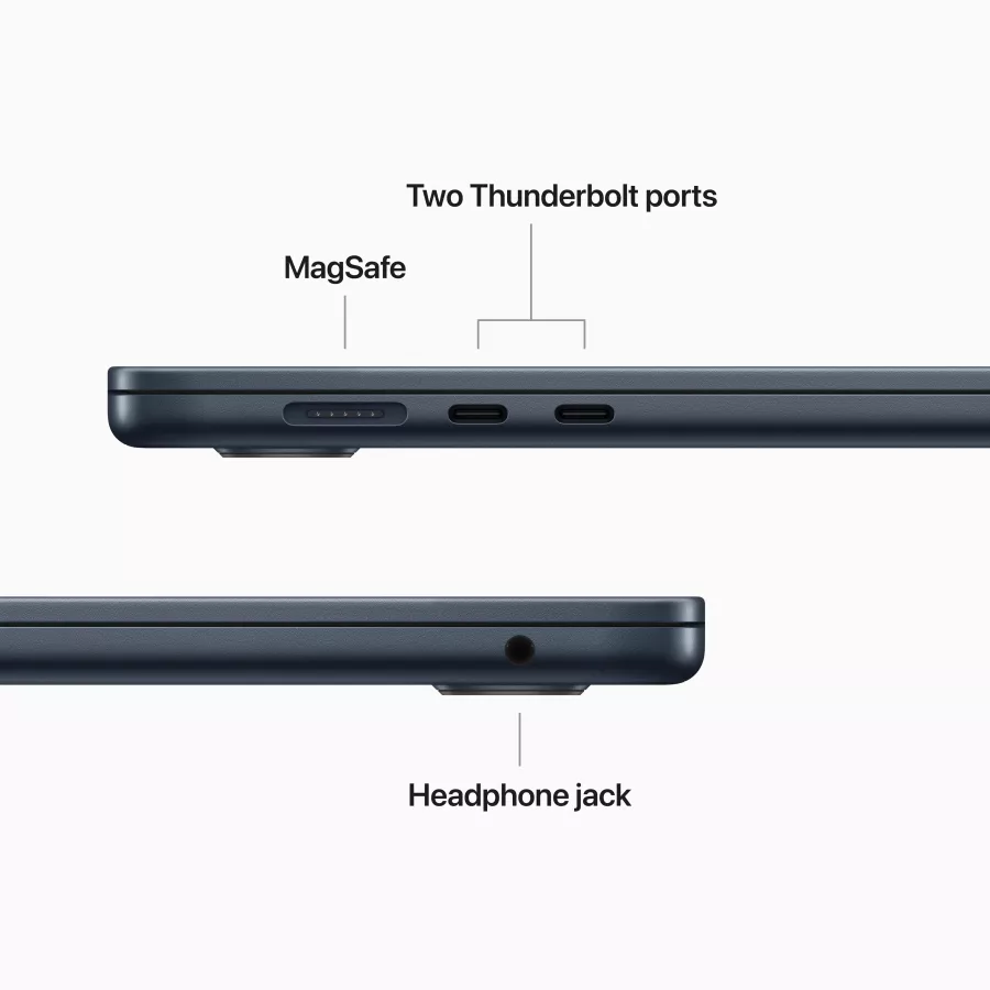 Apple MacBook Air 15.3"  Apple M2 (8C CPU/10C GPU), 8 GB, 256 GB, Midnight — Image №12
