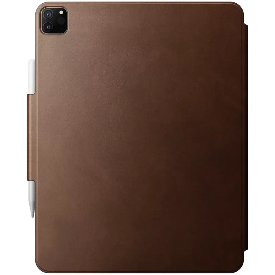 Husă NOMAD Smart Folio din piele pentru iPad Pro 12.9 (Gen/ 3/4/5/6), Brown — image №2