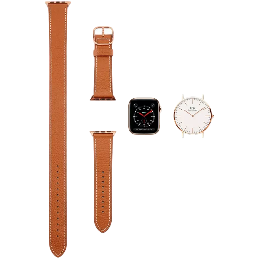 Band CASETIFY 2-in-1 Italian Leather Watch Band Kit Brown for Apple Watch  42/44/45/49 mm ყიდვა: ფასი, განვადება - iSpace