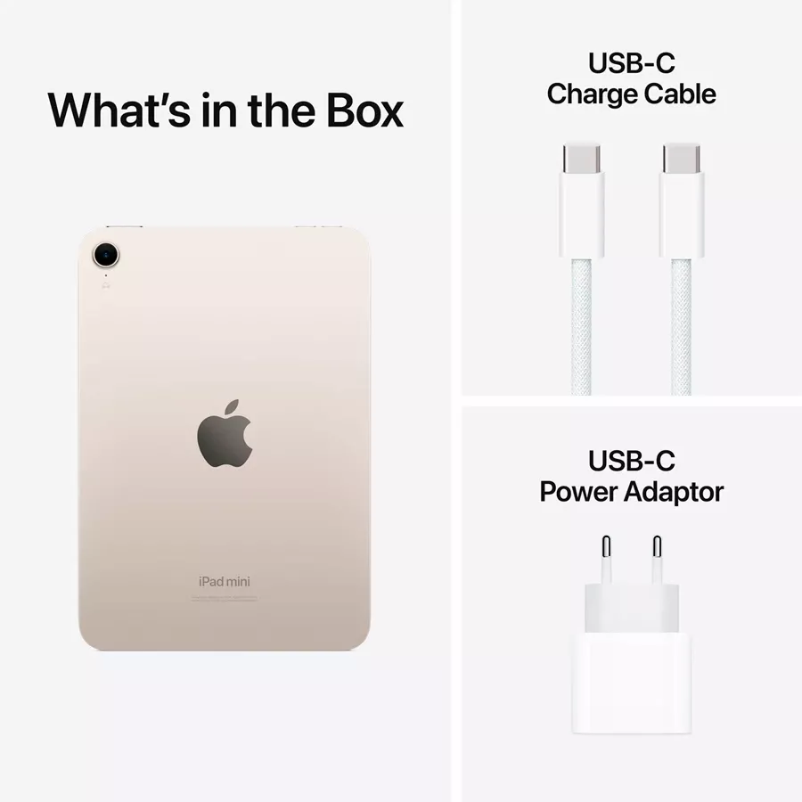 iPad mini A17 Pro, 128 GB Wi-Fi 2024, Starlight — Image №9
