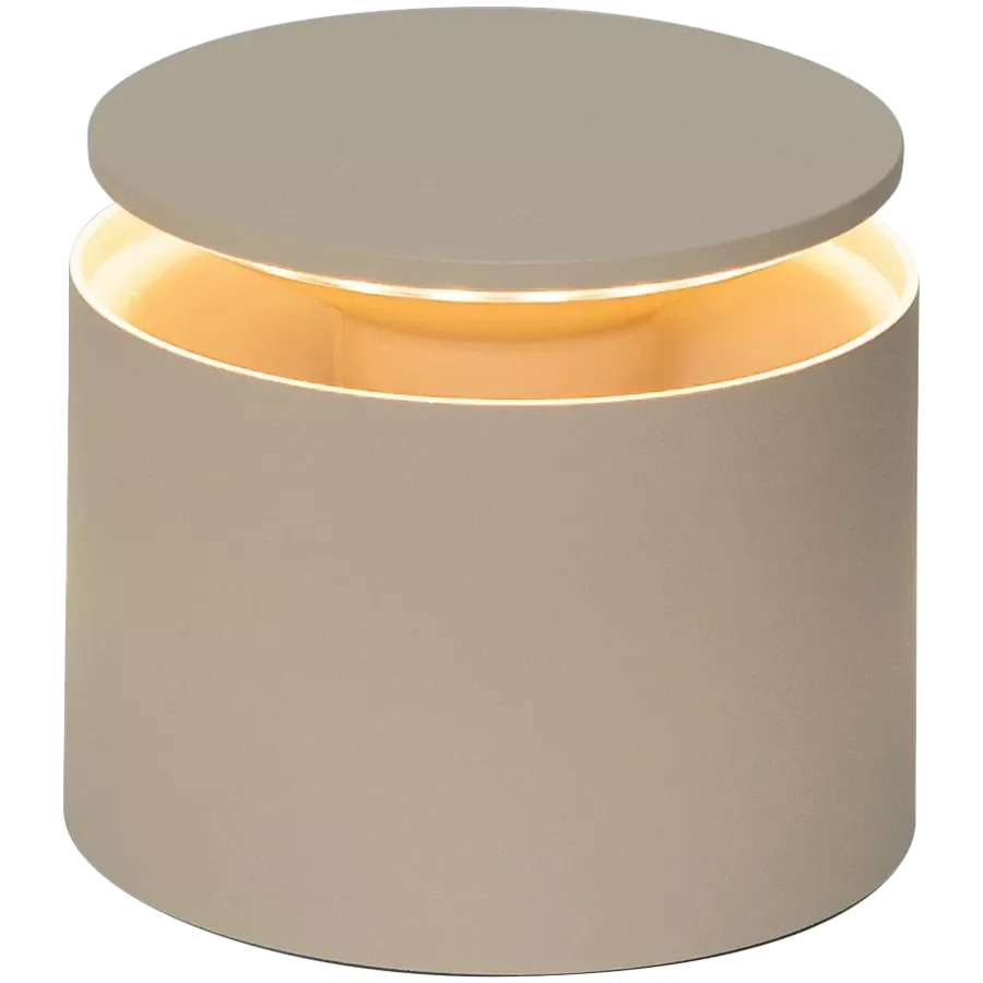 ZAFFERANO PUSH-UP PRO TABLE LAMP 120x83mm. SANDY SAND 2.2WLED 105/134lm. — Image №1