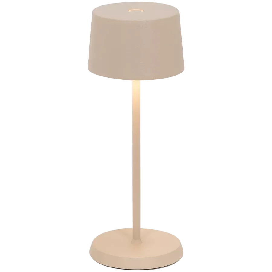ZAFFERANO OLIVIA MICRO TABLE LAMP 75x200mm. PAINTED MATT SAND 2.2W LED 65-72lm. — Image №1