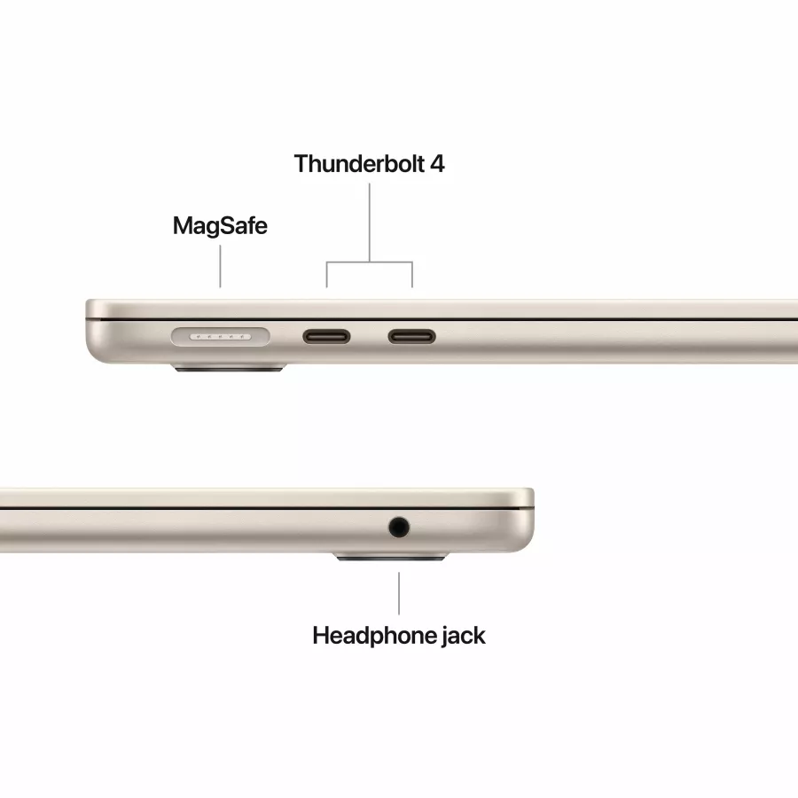 Apple MacBook Air 13.6"  Apple M4 (10C CPU/8C GPU), 16 GB, 256 GB, Starlight, 2025 — Image №7