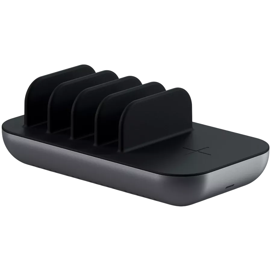 SATECHI Induction Charger, 42 W, Space Gray 2*USB Type-A, 2*USB Type C — Image №2