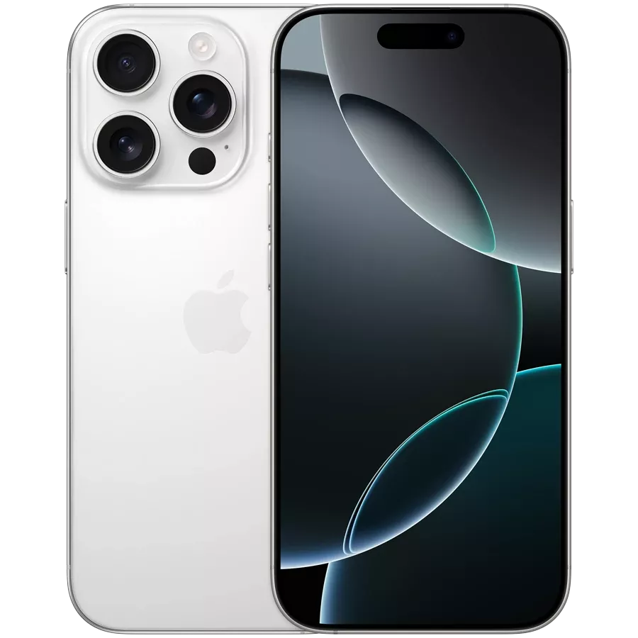 Apple iPhone 16 Pro, 256 GB, White Titanium — Image №1