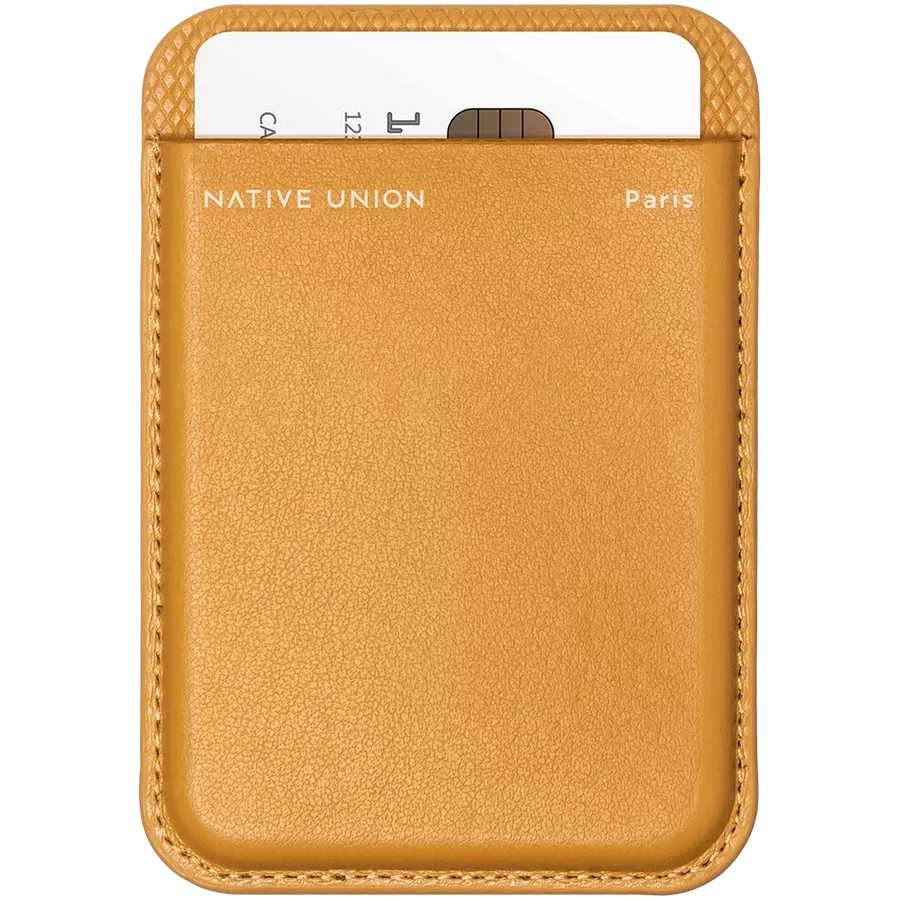 NATIVE UNION Карман Classic Card Wallet с MagSafe Kraft — image №3