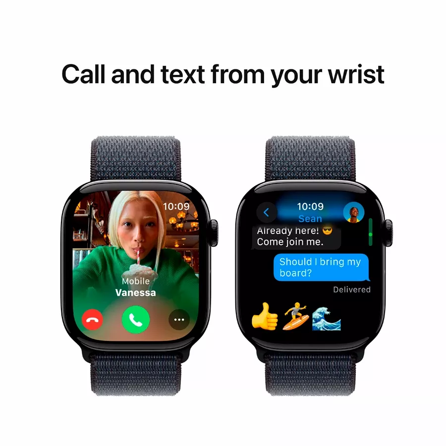 Apple Watch Series 10 GPS  Ink Sport Loop, 42mm, Jet Black — Image №7