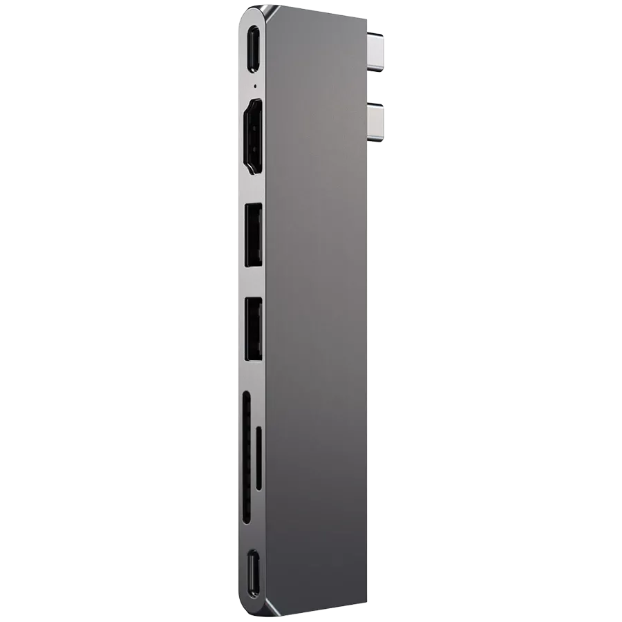 Хаб-адаптер Satechi Aluminum USB-C Pro Hub Slim Adapter, Space Gray (ST-HUCPHSM) — Зображення №2