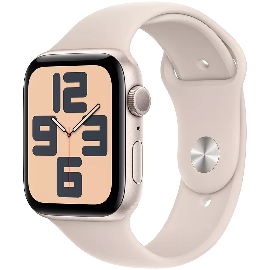 Apple Watch SE GPS Gen.2 (2023), 44մմ, Starlight, Starlight Sport Band, S/M — image №1