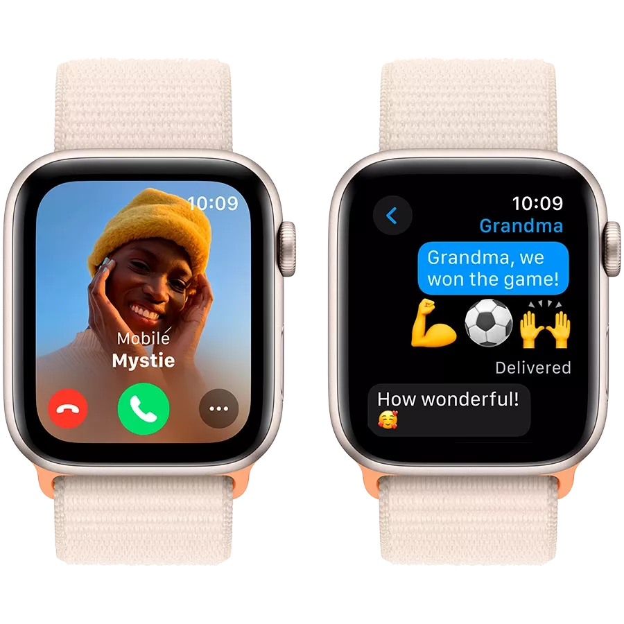 Apple Watch SE GPS Gen.2 (2023)  Starlight Sport Loop, 44mm, Starlight — Image №4