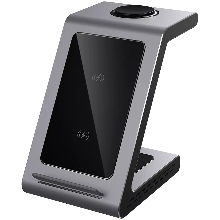 PRESTIGIO ReVolt A9 Wireless Charger, 10 W, Gray — Image №1