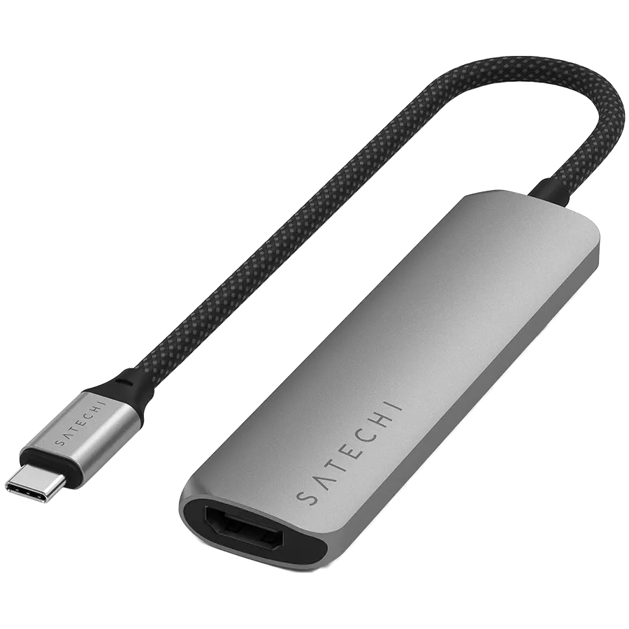 Multiport Adapter SATECHI  Slim 4 Multiport  Մոխրագույն — image №1