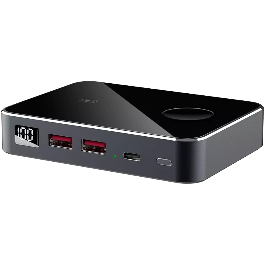 PRESTIGIO Graphene PD Watch Power Bank, 10000 mAh, Ασημί — Εικών №3