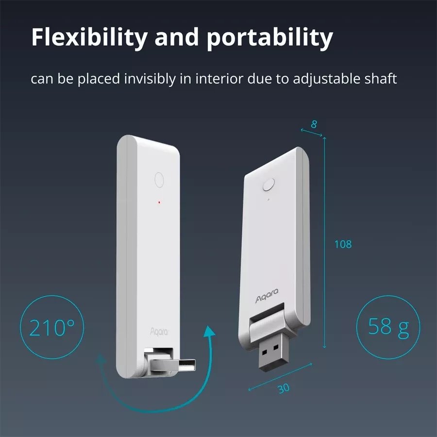 USB Smart Gateway Hub AQARA E1, White — Image №5