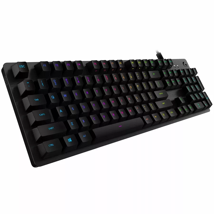 LOGITECH G512 Πληκτρολόγιο, Ενσύρματο, Carbon, Διεθνή Αγγλικά — Εικών №1