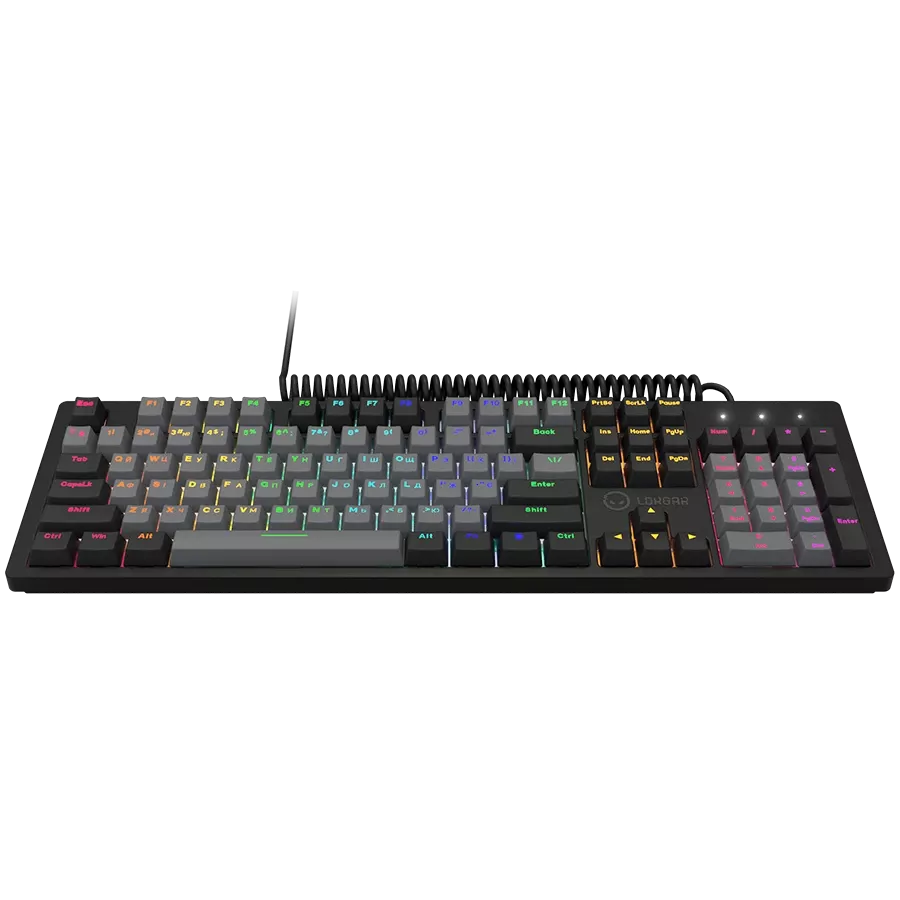 Клаваатура LORGAR Azar 514 RGB, Black (LRG-GK514B-UA) — Зображення №5