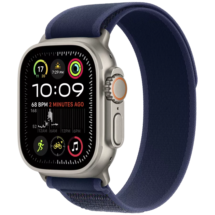 APPLE 49mm Trail Loop - Natural Titanium Finish Band Trail Loop - Natural Titanium Finish Blue for Apple Watch 44/45/46/49 mm — Image №2