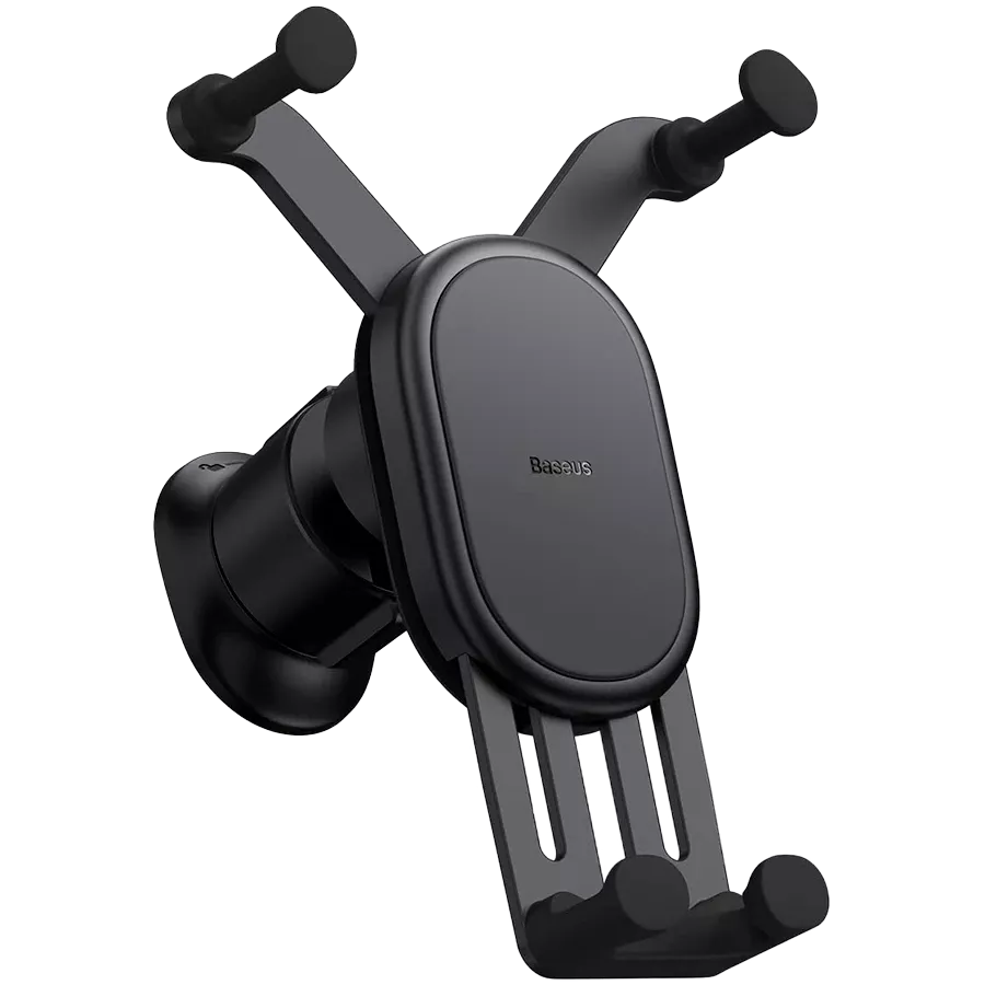 Κάτοχος αυτοκινήτου  BASEUS, με On Vent Grill Mount, Μαύρο — Εικών №1