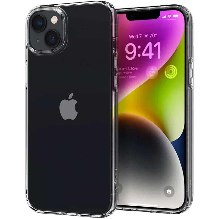 Чехол SPIGEN для Apple iPhone 14 Plus Crystal Flex, Crystal Clear (ACS04650) — Изображение №3