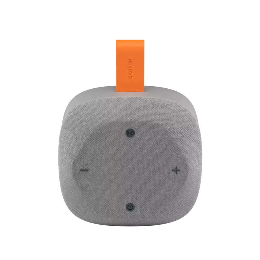 CANYON CNE-CBTSP10 Portable Speaker, Gray/Orange — Image №4