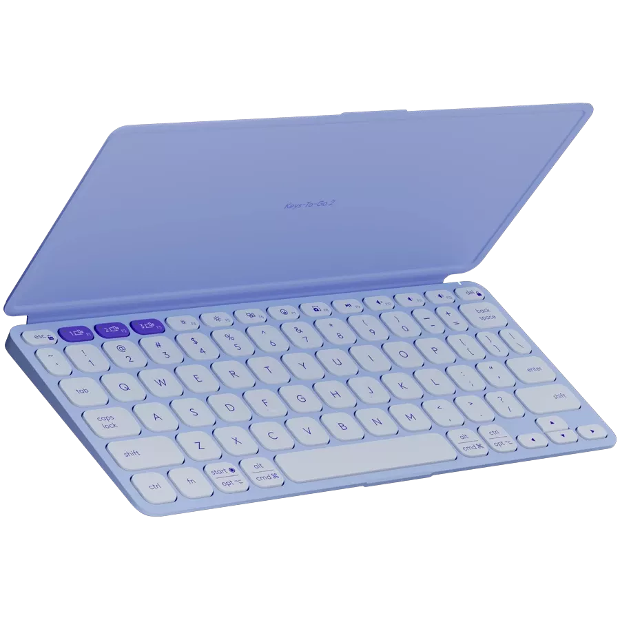 Клавиатура LOGITECH Keys-To-Go 2, Беспроводное, Лиловый, США — Изображение №1