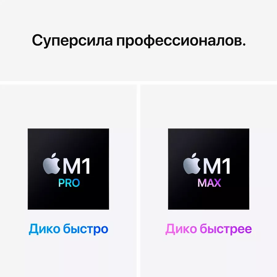 APPLE MacBook Pro 16.2"  Apple M1 Pro (10C CPU/16C GPU), 16 ГБ, 512 ГБ, Серый космос — Изображение №6