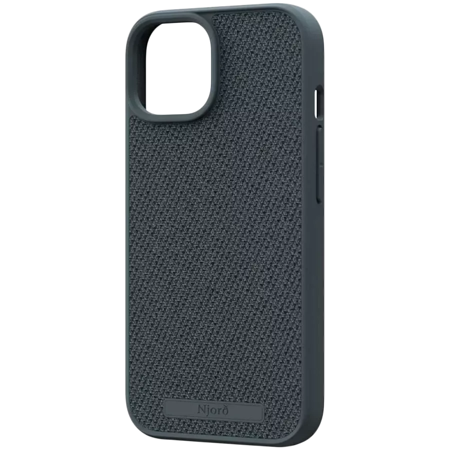 Husă NJORD Fabric cu MagSafe pentru iPhone 15 Pro Max, Dark Gray — image №1