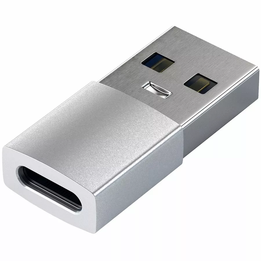 SATECHI USB-C to USB Adapter, Silver — Image №1