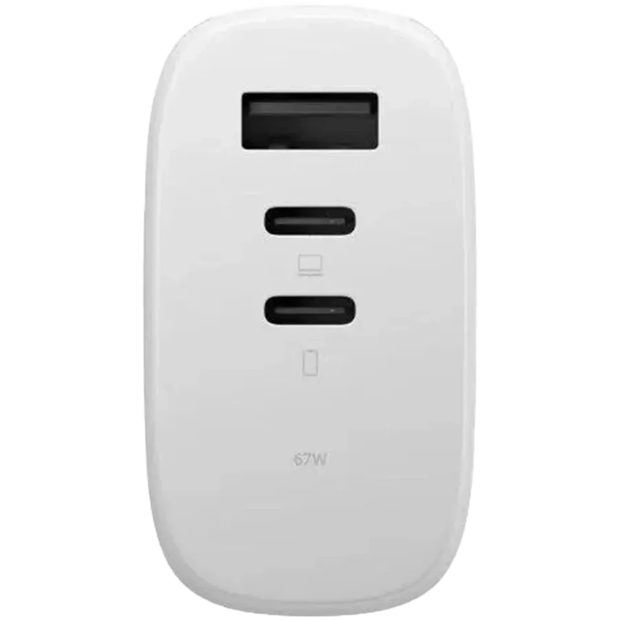 NATIVE UNION Power Adapter 3*USB/USB-C, 67 W, White USB Type-A, 2*USB Type C — Image №2