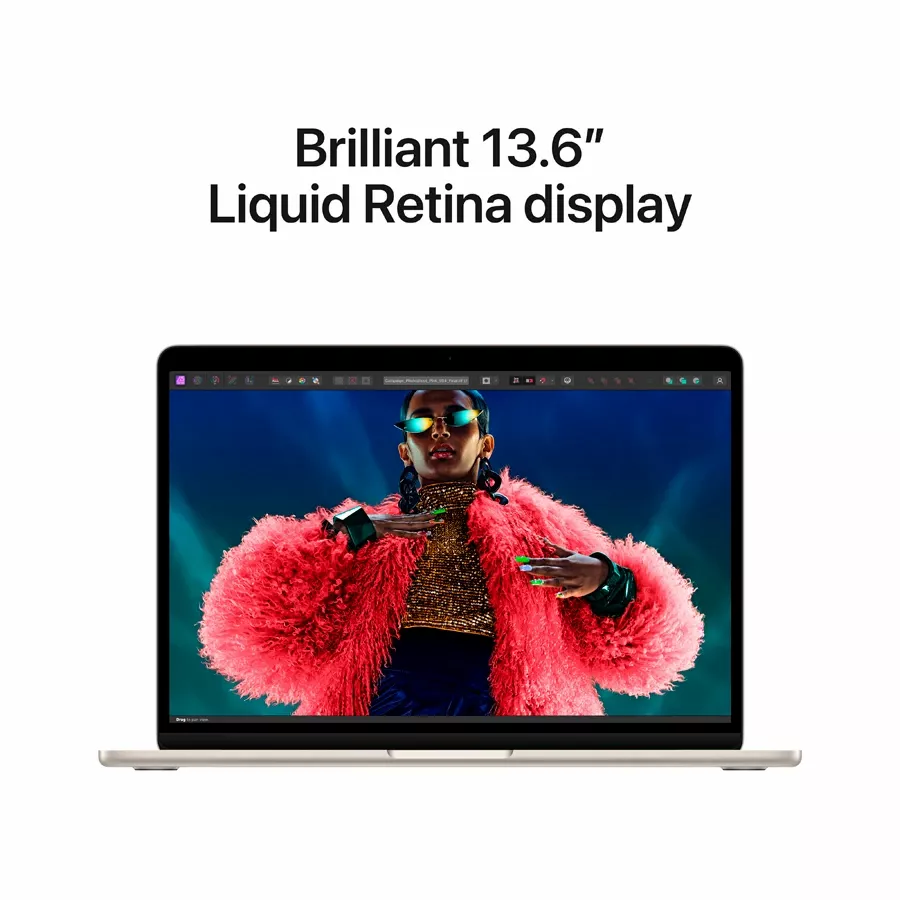 MacBook Air 13.6"  M3 (8C CPU/8C GPU), 8 GB, 256 GB, Starlight — Image №5