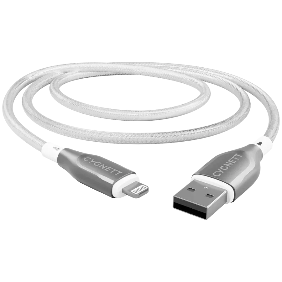 Кабель-переходник с USB на Lightning CYGNETT, 2 м, Белый — Изображение №2