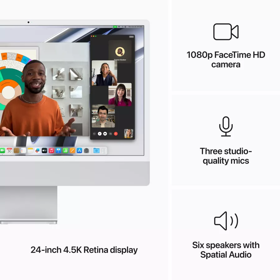 iMac 24" Retina 4.5K, Apple M3, 8 GB, 256 GB SSD — Image №5