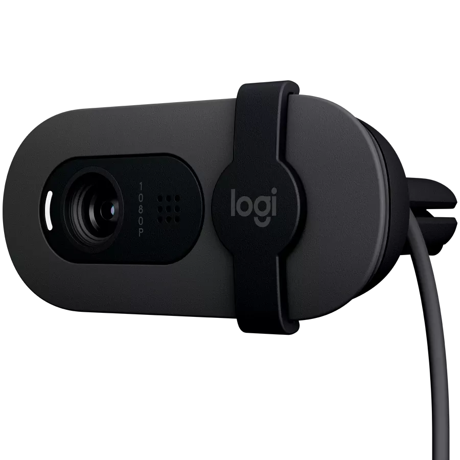 Веб-камера LOGITECH Brio 100 Full HD Webcam - GRAPHITE - USB - EMEA28-935 (L960-001585) — Изображение №4